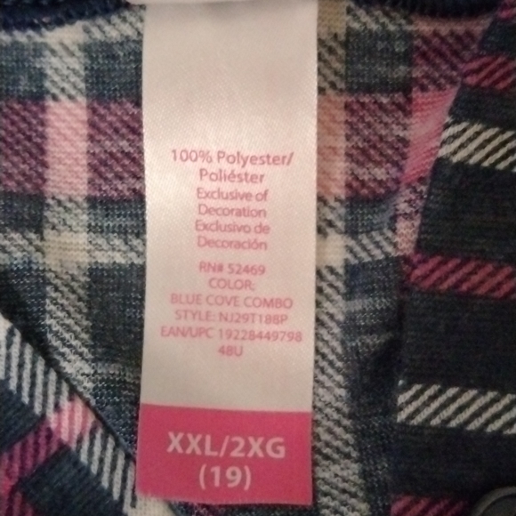 No Boundaries Lace & Flannel Tunic Sleeveless Sz.XXL/2XG (19) - Picture 4 of 8